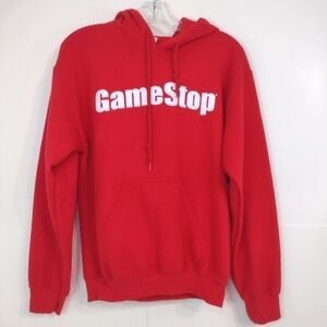 Gildan Game Stop  men's red hoodie size (S)